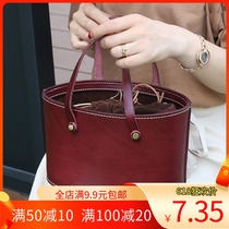 Carpenter Bucket Handbag handbag Diy drawings Paper-like paper-type Artisanal Leather type Drawings Punch Plate Formwork