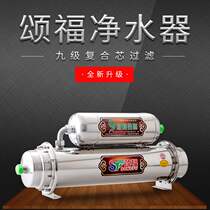 Milk tea shop ice maker water purifier household direct drinking stainless steel kitchen purification tap water double core large flow filtration
