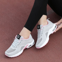 Black sports shoes womens breathable 2020 summer new hollow pregnant women fashion travel shoes mom lightweight running shoes