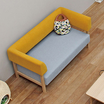 Sloth sofa Nordic cloth Art Single double sofa Removable Wash small family Type bedroom Easy solid wood sofa chair combination