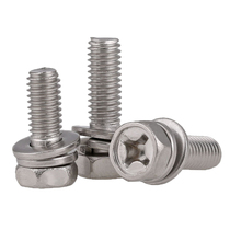 304 stainless steel cross outer hexagon three combination screw M6M8M10 * 10x12x14x16x18x20x25x30