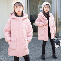 Yalu childrens down jacket girl boys long thick new 90 winter middle child official flagship store