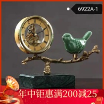 Ai Shimei light luxury European creative new Chinese table watch electric retro neoclassical desk living room ornaments