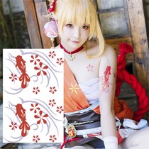Original God cos clothing Gong Rice wife city Yuyan Huayu dance cosplay game animation tattoo stickers spot sticker