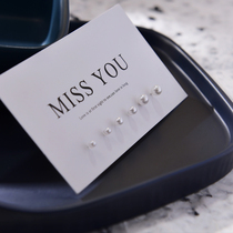 Ear hole imitation pearl earrings anti-allergic s925 sterling silver Super fairy cold wind earrings to sleep without picking earrings