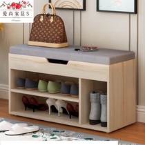 Shoe rack Easy doorway with seat small number to sit Nordic style can be shoes cabinet for changing shoes can sit and change shoes