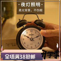 Del small alarm clock mechanical loud sound alarm creative personality students use lazy clock simple get up children