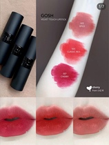 Spot ~ GOSH Danish small black tube soft face fog lipstick long-lasting niche lipstick