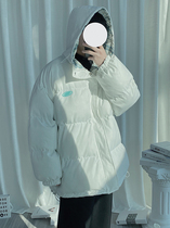 Day series Lions Double-sided wearing plaid cotton clothes Design sense Little crowdmen Winter coats lovers casual blouses white