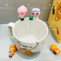 (YOUYOU の Korea purchase)KAKAO FRIENDS small doll decoration cup doll decoration Apeach