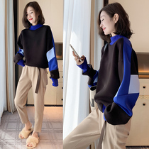 Space cotton sweater womens European station 2021 spring and autumn new European ins tide Korean version loose fashion Western style top
