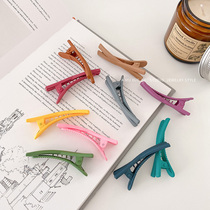  Net red girl heart small things ins matte color cross bangs word clip Korean basic hairpin edge clip hair accessories
