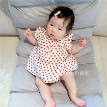 3N does not refund Bonton Girl Liberty Little Qingqing Flower Love Top Short Kit