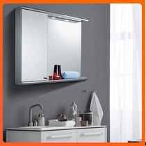 Toilet stainless steel mirror cabinet non-perforated wall wall with lights bathroom toilets custom simple modern