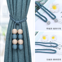 Curtain strap magnet tie rope Simple modern curtain hanging ball creative curtain rope tie cute decorative lace