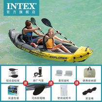  INTEX kayak Inflatable boat Rubber boat thickened fishing boat Increased outdoor assault boat Rubber boat steamboat