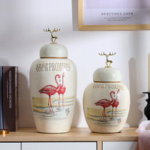 Creative Nordic Decoration Pendulum Pieces Fire And Birds Storage Living-room Xuanguan TV Cabinet Desktop Home Accessories Furnishing