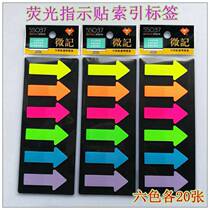Fluorescent self-adhesive paper label classification marking key tips note stickers Kiss stickers