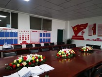 Conference table flower simulation rose stage flower silk flower platform flower decoration office decoration hotel home