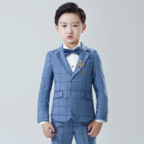 Childrens suit Boy small suit suit Autumn middle and large children British style host dress Boy three-piece set