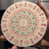 Zhouyi big six Ren God plate 13 cm gold mouth formula row plate Six Ren Hexagram general solution Sky plate Site Bu calculation divination