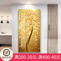 European-style modern tricks and wealth Feng Shui Fengshui Buanjuan Corridor vertical versions of money wealthy trees and household murals