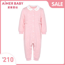 Adoring baby plants Warm baby girl long-sleeved one-piece climbing suit AB1752401