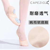 Capezio-2028 USA Capejiao Ballet Shoes Practice Sheepskin Two Sift Training Gymnastics Shoes Pink
