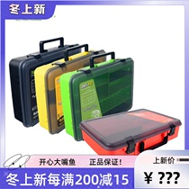Elluya 1101 New Single layer Lua fishing box storage bait box side with water outlet hole insert detachable