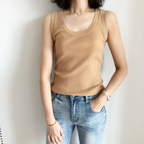 Self-retaining exquisite small objects high texture good version of the milk 0226A2 silk wool vest