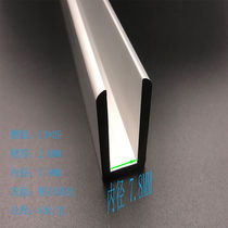 Slot aluminum 13x25x2 6 inner strength 7 8mm aluminum alloy U-groove guide rail single groove aluminum edging aluminum profile small material