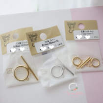 Japan imports expensive and kiwa handmade diy accessories bright face OT buckle bracelet necklace buckle connection buckle multi-size