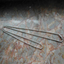 Boardrock Kerch Sexes CHgd925 Pure Silver Round Pearl Chain Pearl Necklace Collarbone Necklace Lovers Neck Chain Sweater Chain