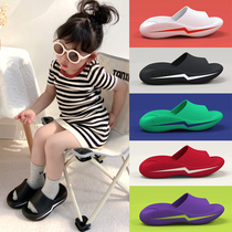 Family of three family slippers mens home non-slip couple sandals bathing bathroom childrens slippers female summer silent