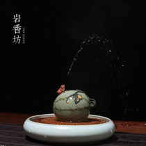 Yan Xiangfang purple sand spray water gourd tea pet can raise tea play kung fu tea plate ornaments