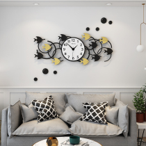 Creative simple personality fashion Nordic watch wall clock living room household modern atmosphere art decoration clock wall clock