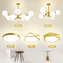 Nordic lamp combination modern simple whole house living room lamp package atmospheric home bedroom dining room lamp magic bean chandelier