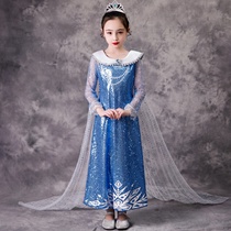 Frozen 2 Princess Dress Girl Dress Children Aisha Aisha Aisha Aisha genuine girl elsa long skirt