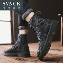 Martin boots male British style high leather boots trend 2021 new mid-help wild boots mens shoes WL0816