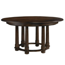 JSM American country solid wood table French retro do old round dining table high-end custom Villa residential dining table