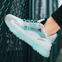 Spring Hongxing joint silver soul popcorn rice flowers red and red Hicke sneakers old daddy shoes Coconut Board Shoes Sneakers Running Shoes