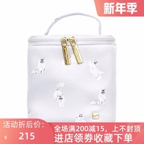 Japan you gelato pique cute cat print GP keg bag handbag travel portable cosmetic bag