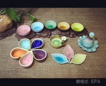 Beauty product blending dish spa essential oil dish Ceramic dish mixing film bowl blending essential oil bottle leaflet dish