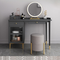Italian light luxury dressing table small ins Wind with lamp dressing table storage cabinet integrated Net Red simple makeup table