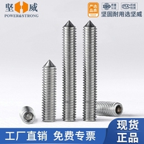 304 stainless steel tip tight screw machine rice screw tip without head inner hexagonal top wire M3M4M5M6-M12