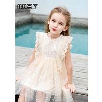 Girls dress 2021 new fashion Korean version of thin one year old baby childrens skirt foreign style girl princess dress