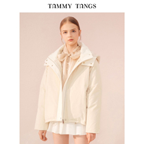 (Shopping mall with the same)sugar force winter new short loose warm hooded 90 white duck down down jacket jacket female