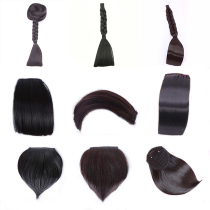 Bride Xiuhe dress modeling wig Bangs film wedding Bride Xiuhe small Bangs costume Cheongsam hair accessories