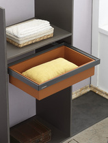 Cloakroom pull basket wardrobe Contained Damp Woven Vines Basket Push-and-pull Buffer Shoe Rack Clothing Basket of storage basket Drawer