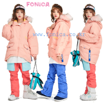 (special price) NAPPING SOUTH KOREA SKI SUIT PANTS WOMAN Single Double Board Waterproof Wind Plus Cotton Warm Powder Blue Purple